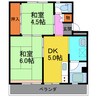 ビレッジハウス栗面1号棟 2Kの間取り
