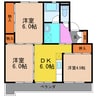 ビレッジハウス津水2号棟 3DKの間取り