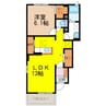 ヒルズ１．愛野 1LDKの間取り