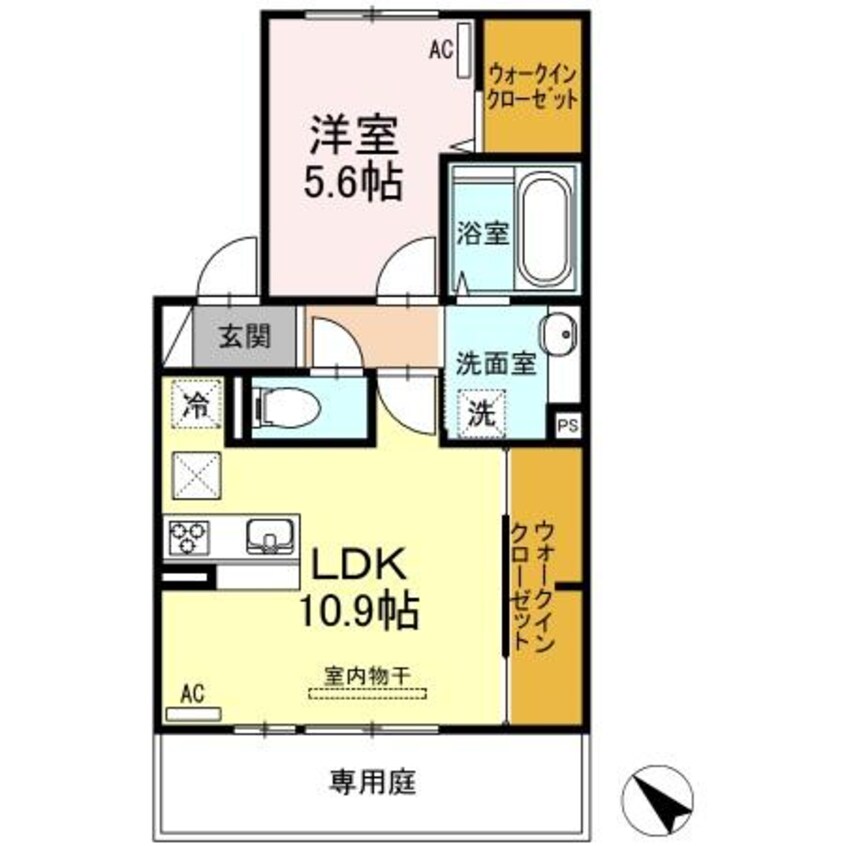 間取図 長崎本線/西諫早駅 車移動　7分2.8km 1階 築6年