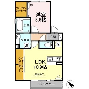 間取図 長崎本線/西諫早駅 車移動　7分2.8km 2階 築6年