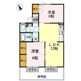 間取図 長崎県営バス(長崎市)/東望道 徒歩5分 1階 築31年