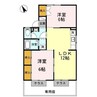 メゾンド山下Ⅰ 2LDKの間取り