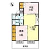 メゾンド山下Ⅰ 2LDKの間取り