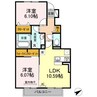 Amour　Grand　Pierre 2LDKの間取り
