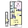 ルミエール　エヴァン 1LDKの間取り