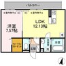 ラフィット 1LDKの間取り