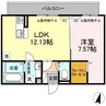 ラフィット 1LDKの間取り