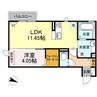 コンフォートたらみD 1LDKの間取り