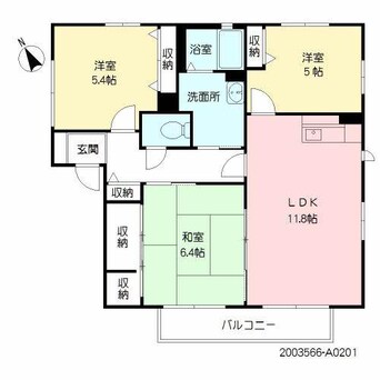 間取図 島原鉄道/幸駅 徒歩11分 2階 築26年