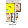 Porte bonheur 2LDKの間取り