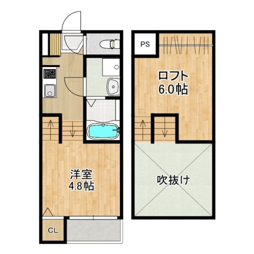 間取図 Modern Palazzo Isahaya S.R.