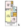 コーポきどこⅡ 2LDKの間取り