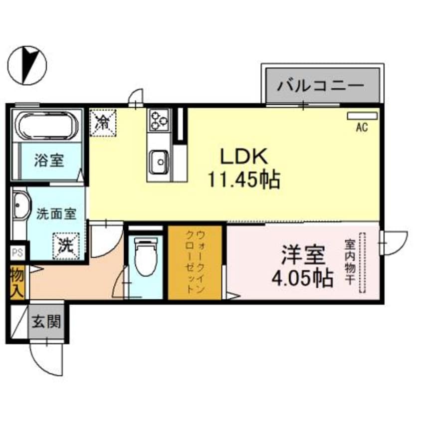 間取図 D-room真崎
