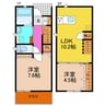 ｃｏｃｏｒｕ 2LDKの間取り