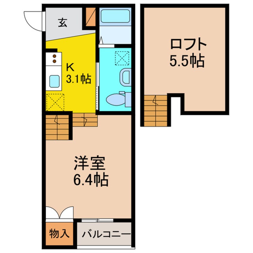 間取図 島原鉄道/幸駅 徒歩12分 1階 築2年