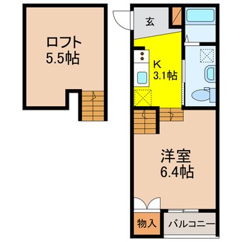 間取図 島原鉄道/幸駅 徒歩12分 2階 築2年