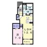 ロードサイド高来 1LDKの間取り