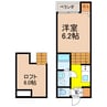 MODERN PALAZZO 西栄田Sunny Hill 1SKの間取り
