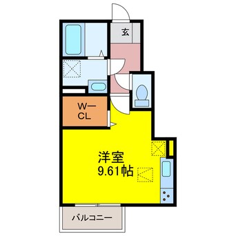 間取図 大村線/岩松駅 徒歩25分 1階 築1年