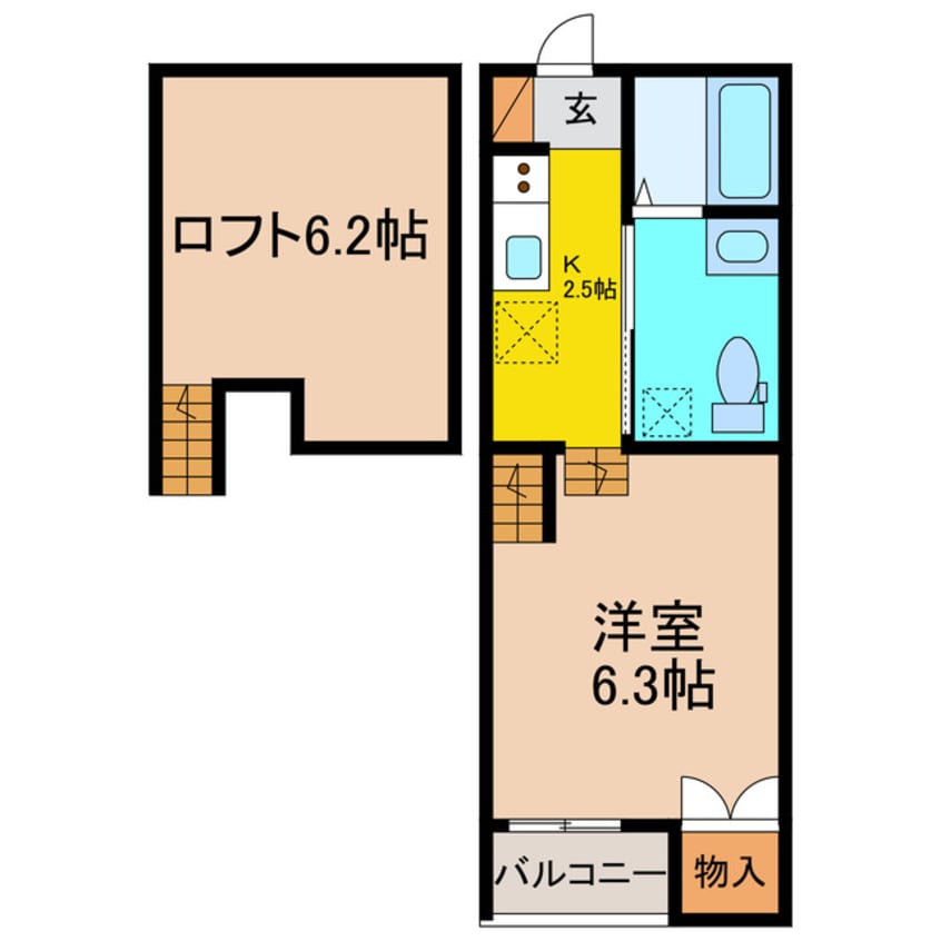 間取図 島原鉄道/幸駅 徒歩13分 1階 築1年