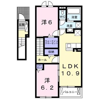 間取図 島原鉄道/島原駅 徒歩20分 2階 築1年