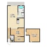 MODERN PALAZZO 諫早Aube 1LDK+Sの間取り
