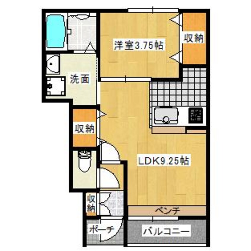 間取図 Prezia多良見West