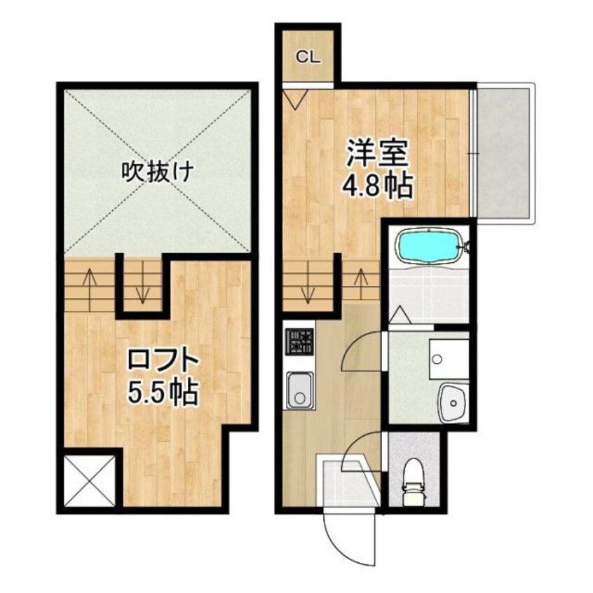 間取図 MODERN PALAZZO Isahaya Hatten