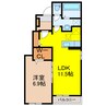 ヴィトーリア 1LDKの間取り