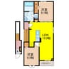 フローリア　B 2LDKの間取り