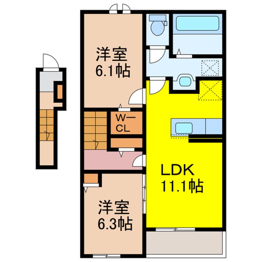 間取図 フローリア　C