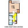 CLIVIA福田 1Kの間取り