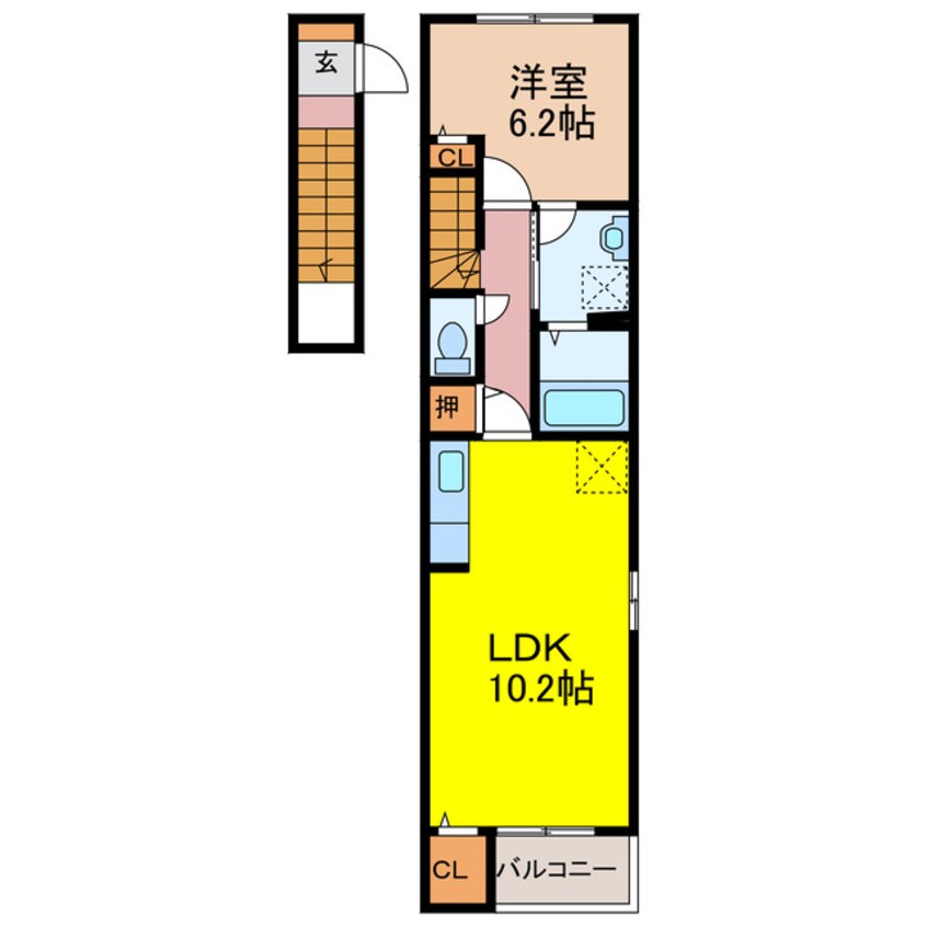 間取図 スカイ　フラワー