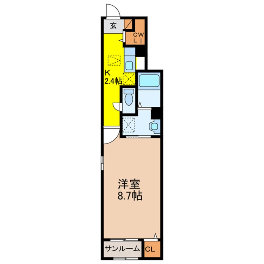 間取図 スカイ　フラワー