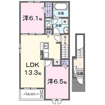 間取図 島原鉄道/愛野駅 徒歩26分 2階 1年未満