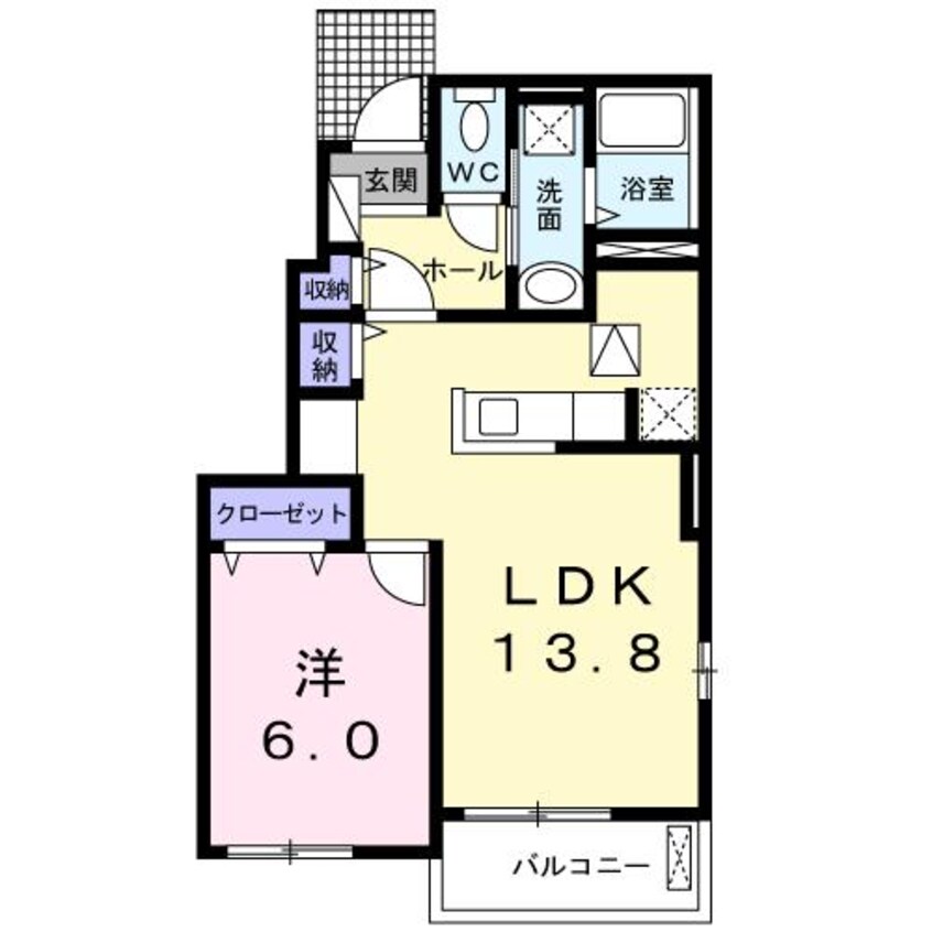 間取図 長崎本線/肥前古賀駅 徒歩80分 2階 築5年