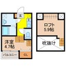 長崎県営バス(長崎市)/毛屋 徒歩4分 2階 1年未満 1SKの間取り