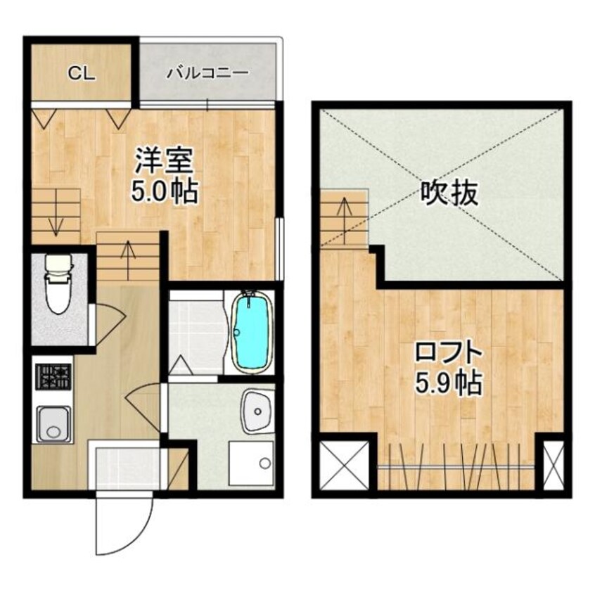 間取図 長崎本線/東諫早駅 徒歩5分 1階 1年未満