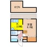 MODERN PALAZZO 文教東 1Kの間取り
