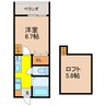 MODERN PALAZZO 文教東 1Kの間取り