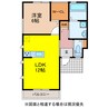 ラグーナ船越A 1LDKの間取り