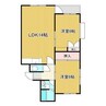 いろはもみじⅠ 2LDKの間取り