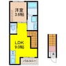 エアリア多良見中里 1LDKの間取り