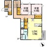グレイス高来 2LDKの間取り