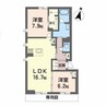 ベレオＵＣＤ 2LDKの間取り