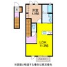 オリーブ 1LDKの間取り