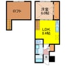 septieme 1LDK+Sの間取り