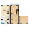 Modern Palazzo 戸石A 2LDK+Sの間取り
