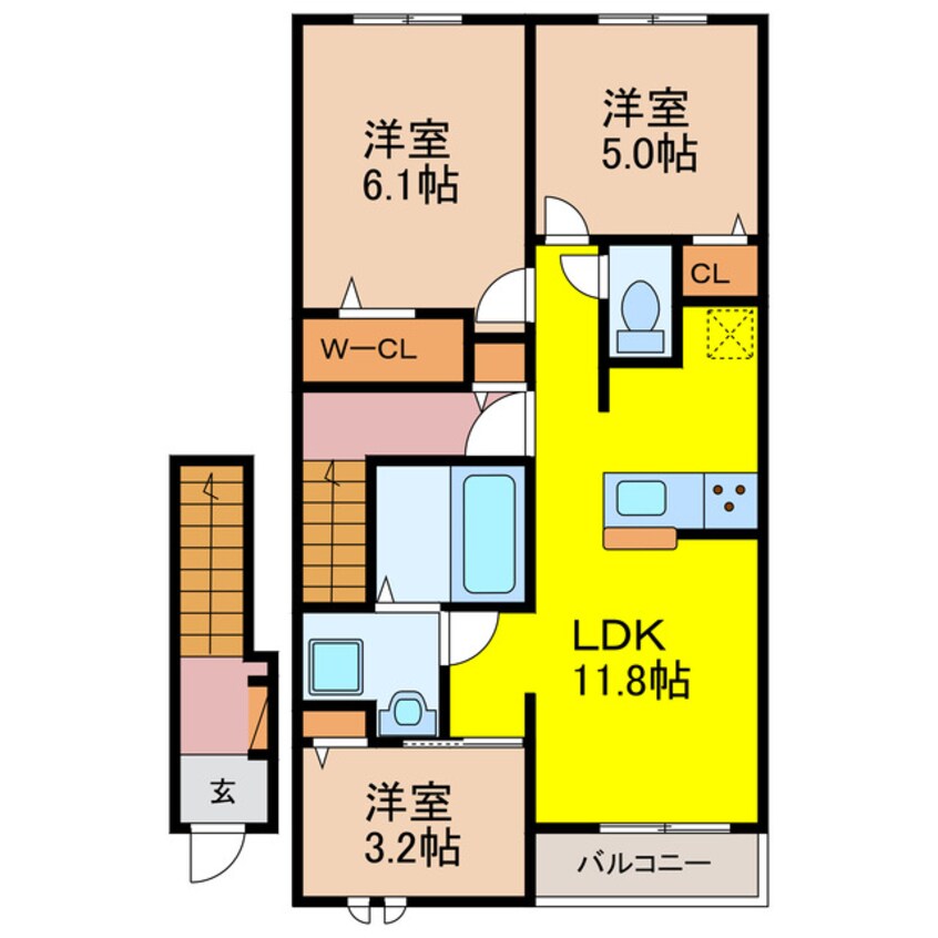 間取図 マーベラス　サライB